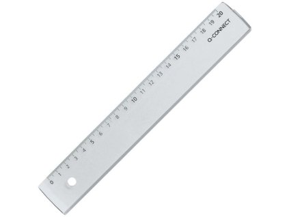 Plastové pravítko Q-Connect, 20 cm