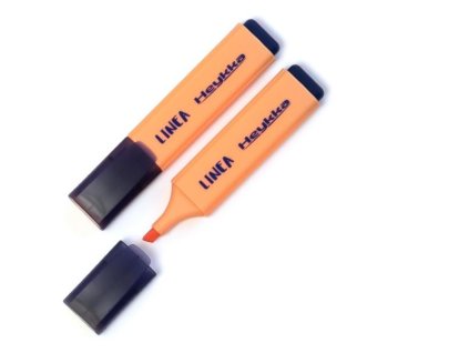 Zvýrazňovač Heykka Linea,pastelově oranžový, 10 ks