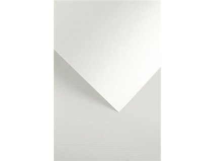 Ozdobný papír A4 Stripes - 230 g, bílý, 20 listů