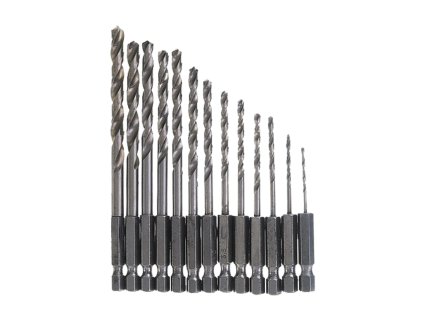 STAVTOOL Sada vrtáků do kovu HSS-R | 1,5 - 6,5 mm 13 dílů