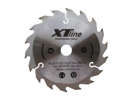 XTLINE Kotouč pilový s SK plátky | 255x2,5x30 mm, 80 zubů