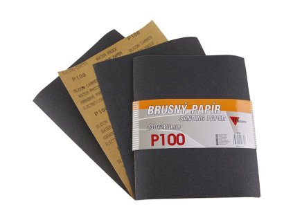 Papír brusný 230x280mm P100 10ks Waterproof