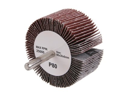 Kotouč lamelový brusný WESTBERG 60x30x6mm P80 stopka
