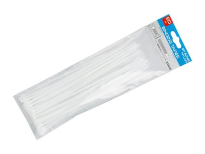 Pásky vázací 250x3.6mm 50ks bílá