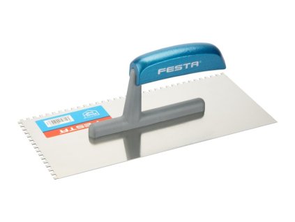 Hladítko FESTA nerez dřevěná rukojeť 280x130mm zub e4