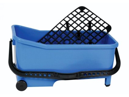 Vědro obdélníkové KUBALA 16L s pojezdovými kolečky a mřížkou 1520 (sada neobsahuje válečky!)