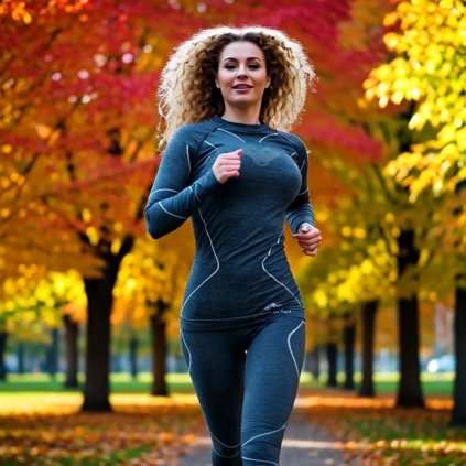 Karpathia women's functional thermal shirt turquoise V