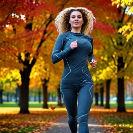 Karpathia women's functional thermal underwear turquoise V