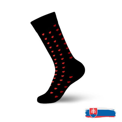 247 5 247 ponozky folkies minisrdiecka cierno cervene copy