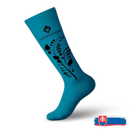 367 3 termopodkolienky kvietok modre