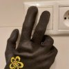 Printed Virus Protective Gloves - Dark