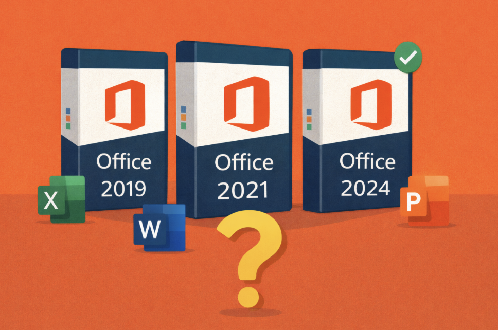 Jak vybrat správnou licenci Microsoft Office: rozdíly mezi verzemi 2019, 2021 a 2024