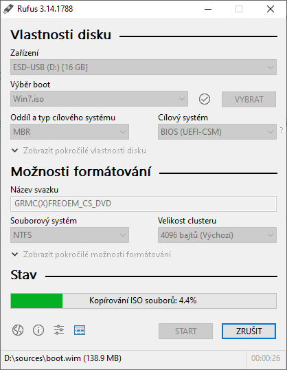 Bootovací USB pro Windows 7 | ProLicence.cz