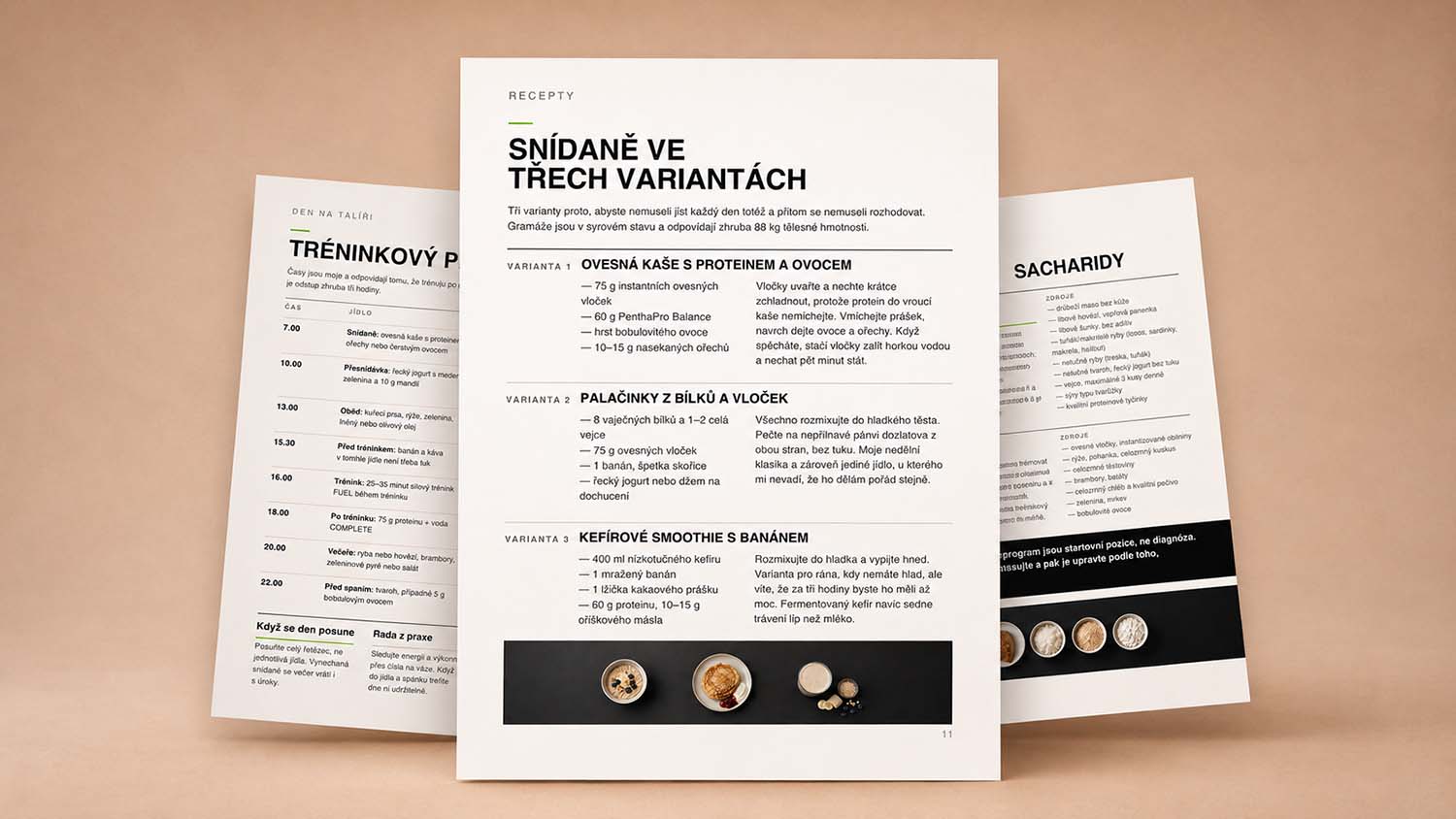 Výživa a jak přesně si naplánovat dle balíčku Lean body - program