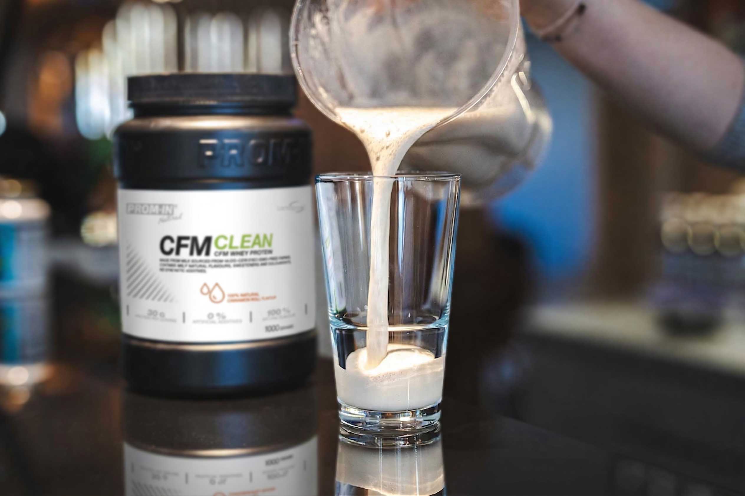 PROM-IN Natural CFM CLEAN syrovátkový protein šetrně zpracovaný metodou CFM z kvalitního mléka