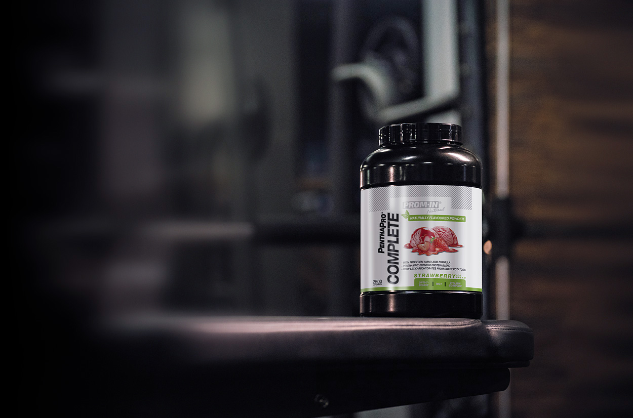 PROM-IN COMPLETE NATURAL komplexní potréninkový nápoj s proteinovou směsí Pentha Pro a sacharidy z batátů