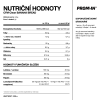 CFM Clean BANANA BREAD nutritional composition