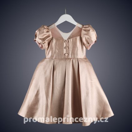 Jena šaty zlatorůžové