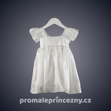 Letní šaty bílé s motýlem