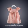 Letní šaty růžové s motýlem