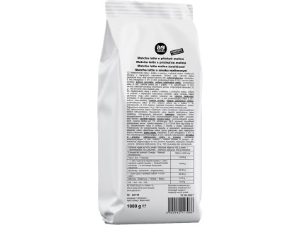 1 AG PRO Matcha latte s příchutí malina 1000 g