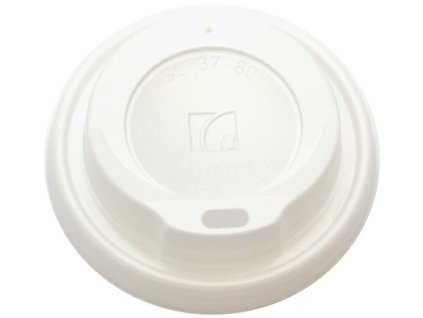 Víčka bílá na papírové kelímky 200 ml a 300 ml sada 100 ks profil 2