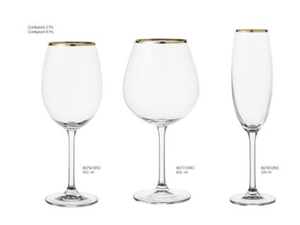 sklenice 8076 8077 8078 ORO