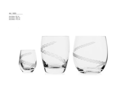 brousene sklenice art 1855