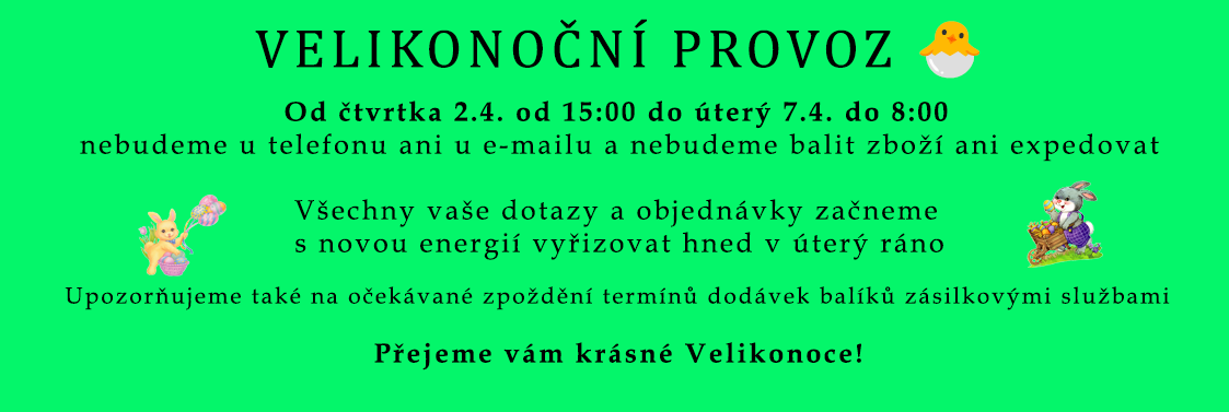 Provoz e-shopu o Velikonocích