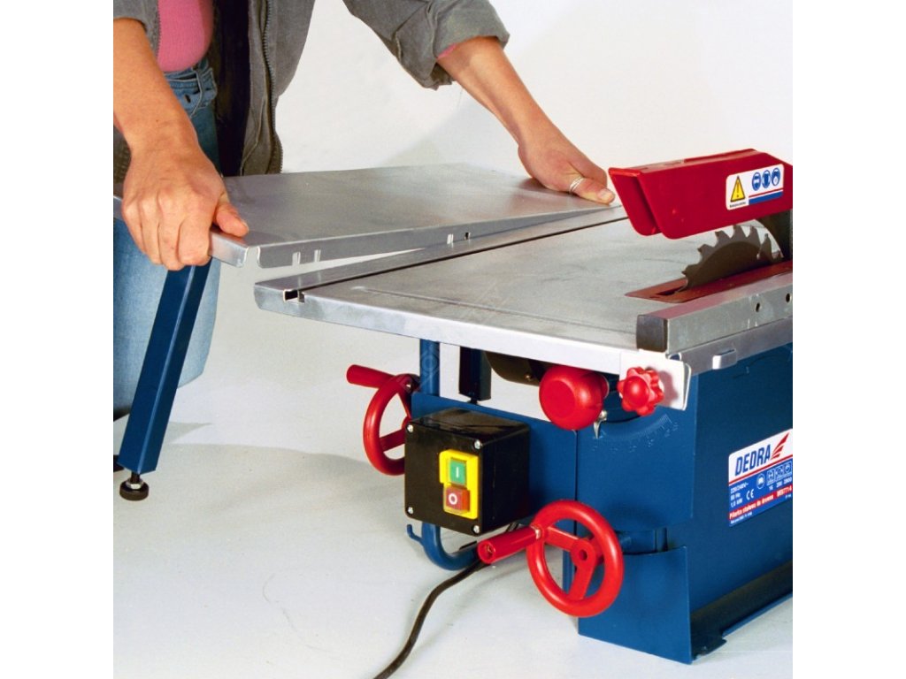 Multifunkční stolní kotoučová pila na dřevo 1000 W, kotouč 205 x16 mm DEDRA DED7714 + Dárek, servis bez starostí v hodnotě 300Kč