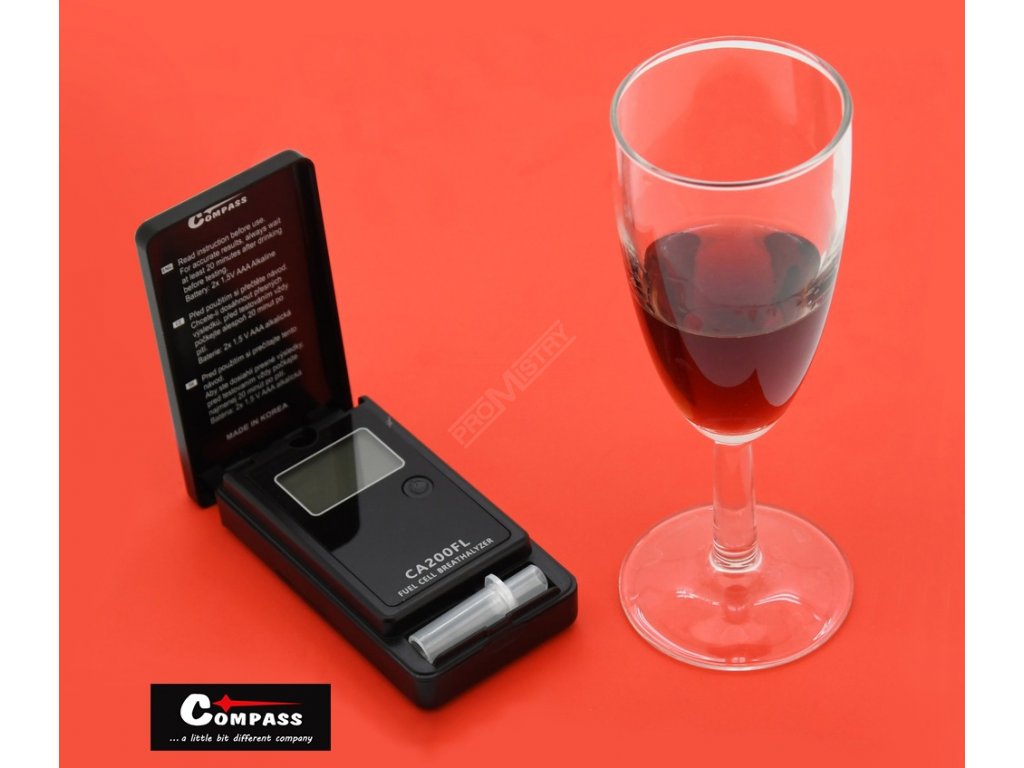 Alkohol tester AlcoZero3 - elektrochemický senzor (CA200FL) Compass 01908 + Dárek, servis bez starostí v hodnotě 300Kč