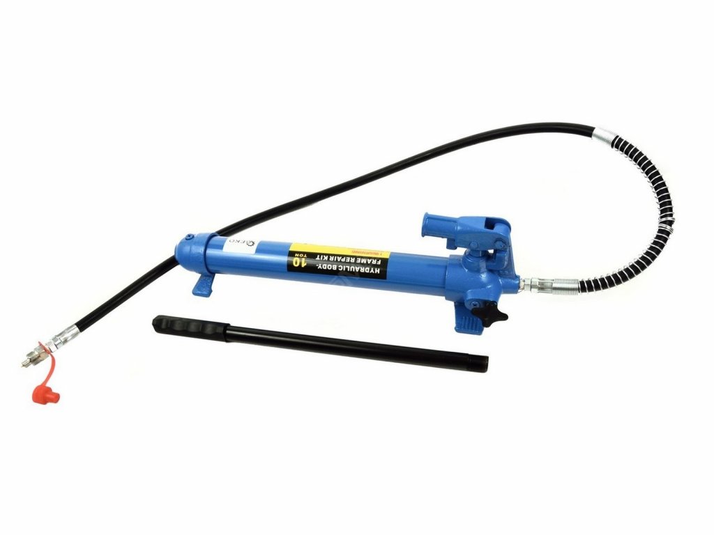 Ruční hydraulická pumpa jednorychlostní 10T, pro hydraulický rozpínák GEKO nářadí G02071 + Dárek, servis bez starostí v hodnotě 300Kč