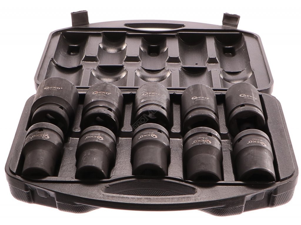 Sada nástrčných hlavic 1", 10ks, 17-41mm GEKO nářadí G10075 + Dárek, servis bez starostí v hodnotě 300Kč