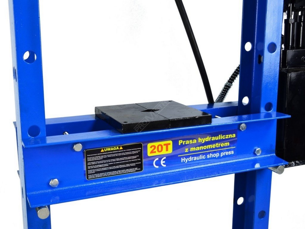 Hydraulický lis s manometrem 20t, dvoustupňové čerpadlo GEKO nářadí G02082 + Dárek, servis bez starostí v hodnotě 300Kč
