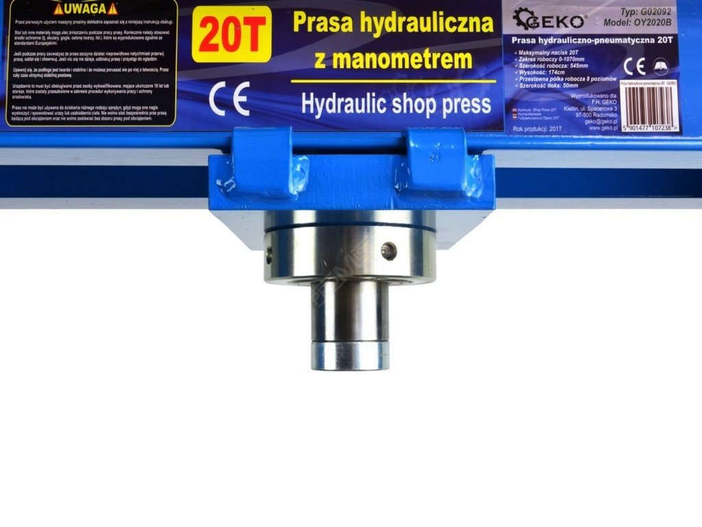 Hydraulický lis, 20t GEKO nářadí G02092 + Dárek, servis bez starostí v hodnotě 300Kč