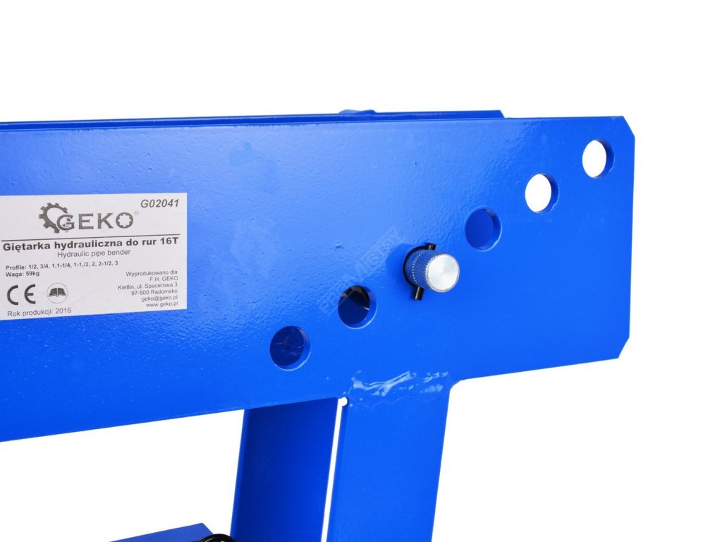 Hydraulická ohýbačka potrubí, 16T GEKO nářadí G02041 + Dárek, servis bez starostí v hodnotě 300Kč