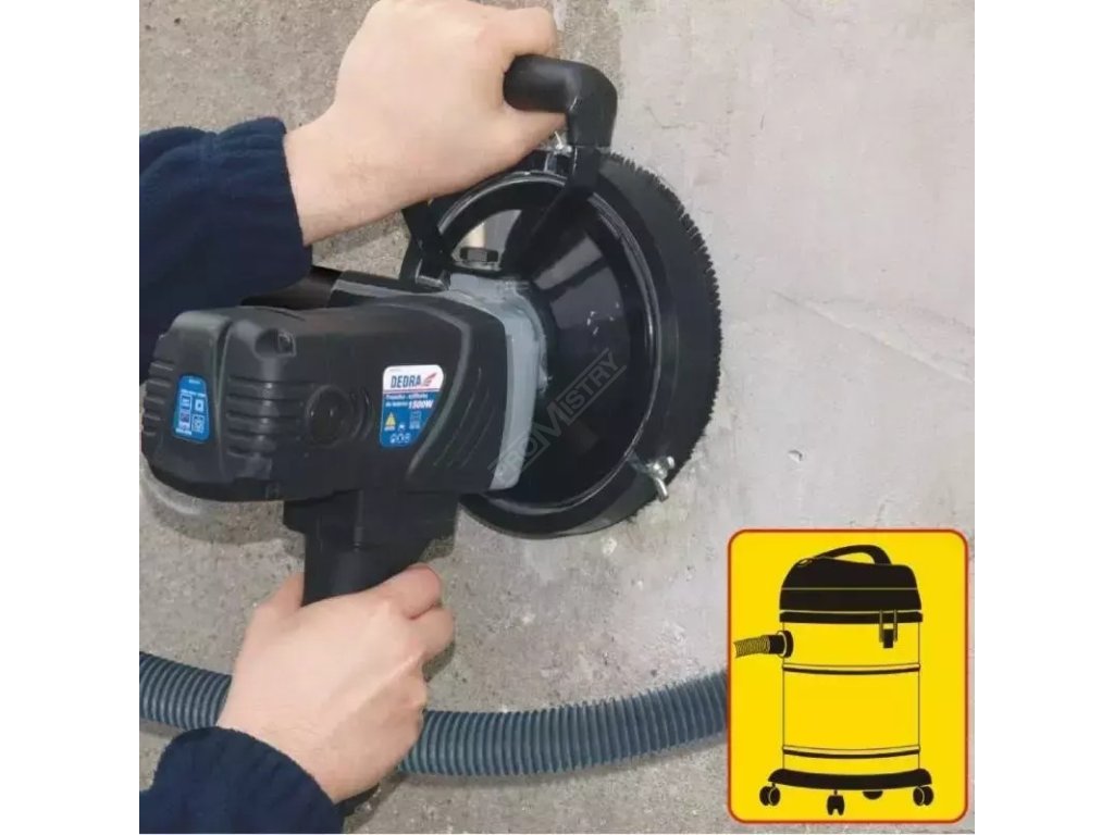 Fréza - bruska na beton 1500W, kotouč 125 - 140 mm DEDRA DED7747 + Dárek, servis bez starostí v hodnotě 300Kč