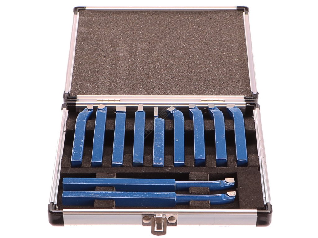 Soustružnické nože, sada 11ks, 10x10mm, uloženo v kufru GEKO nářadí G01241 + Dárek, servis bez starostí v hodnotě 300Kč