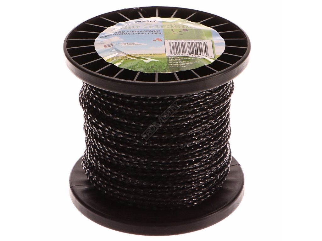 Struna do sekačky, 2,4mm, 100m, zvlněný profil, nylon GEKO nářadí G73997