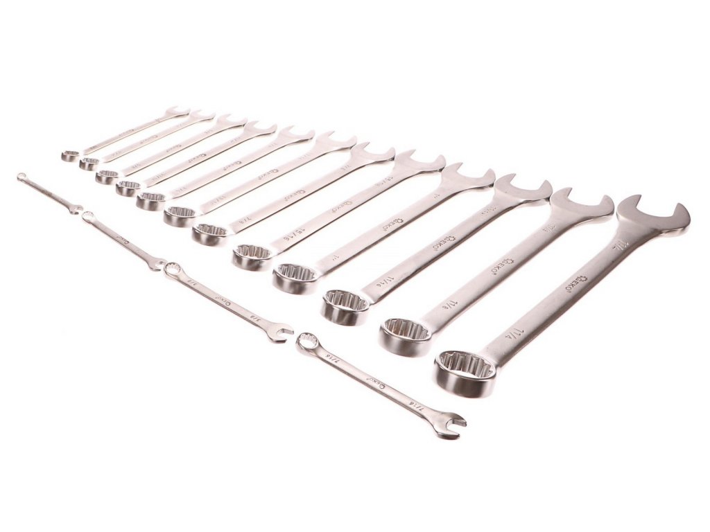 Klíče ploché sada 16ks, 1/4"-1,1/4" GEKO nářadí G11152 + Dárek, servis bez starostí v hodnotě 300Kč