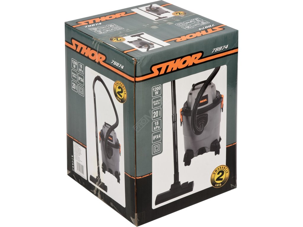 Průmyslový vysavač 20L 1200W Sthor TO-78874 + Dárek, servis bez starostí v hodnotě 300Kč