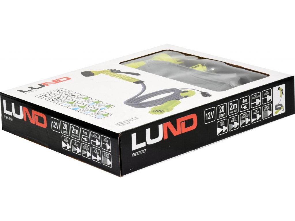 Přenosná sprcha 12V 20l/min LUND TO-82992 + Dárek, servis bez starostí v hodnotě 300Kč