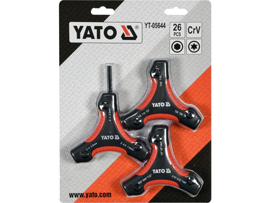 Sada HEX klíčů 26dílů Yato YT-05644