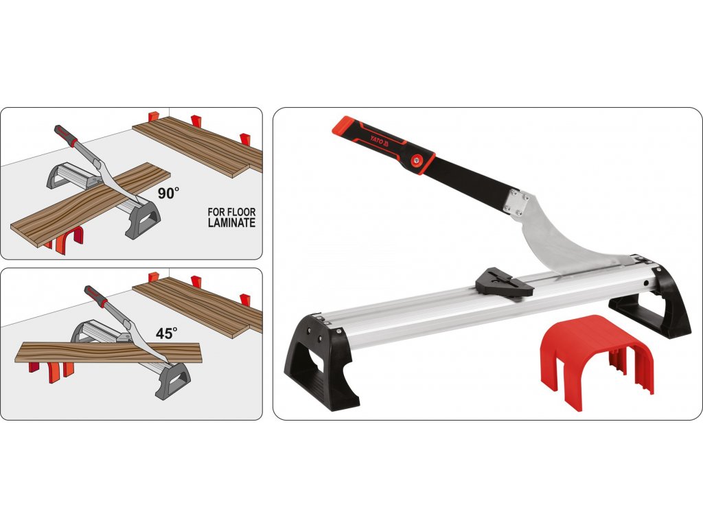 Řezačka na laminátové podlahy 625 x 210 mm Yato YT-37308 + Dárek, servis bez starostí v hodnotě 300Kč