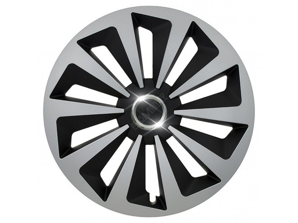 Kryty kol 16" FOX RING SILVER/BLACK (sada 4 ks) Compass 32364 + Dárek, servis bez starostí v hodnotě 300Kč