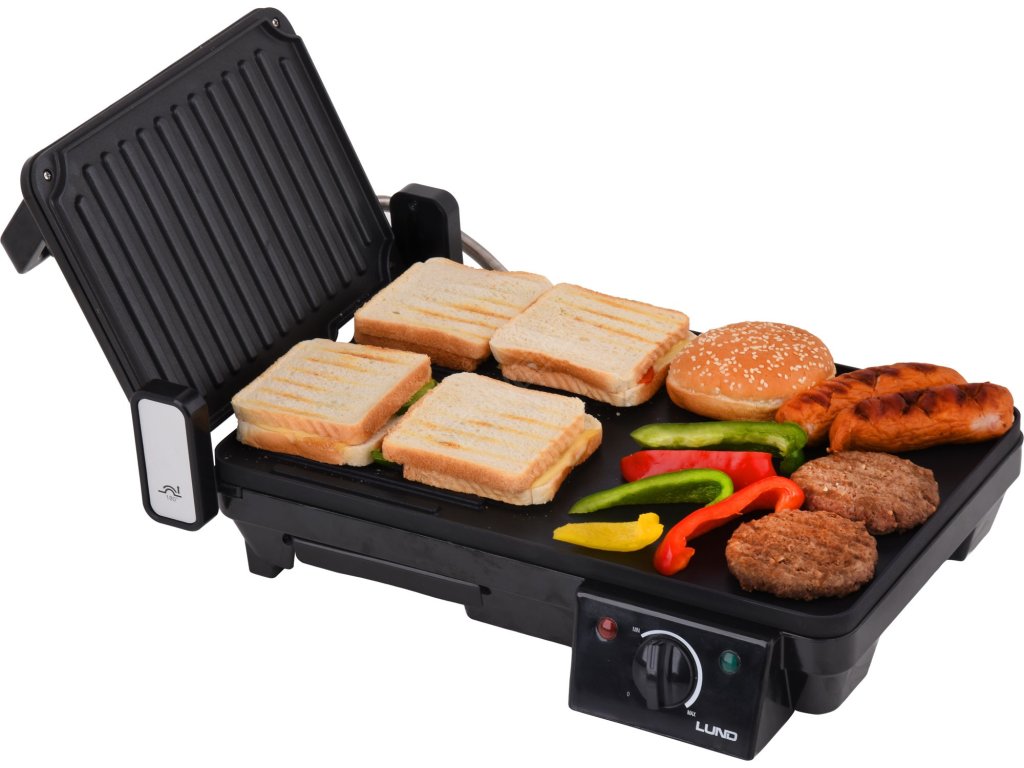 Kontaktní grill 2000W 2v1 LUND TO-67455 + Dárek, servis bez starostí v hodnotě 300Kč