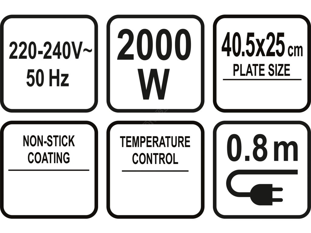 Kontaktní grill 2000W 2v1 LUND TO-67455 + Dárek, servis bez starostí v hodnotě 300Kč