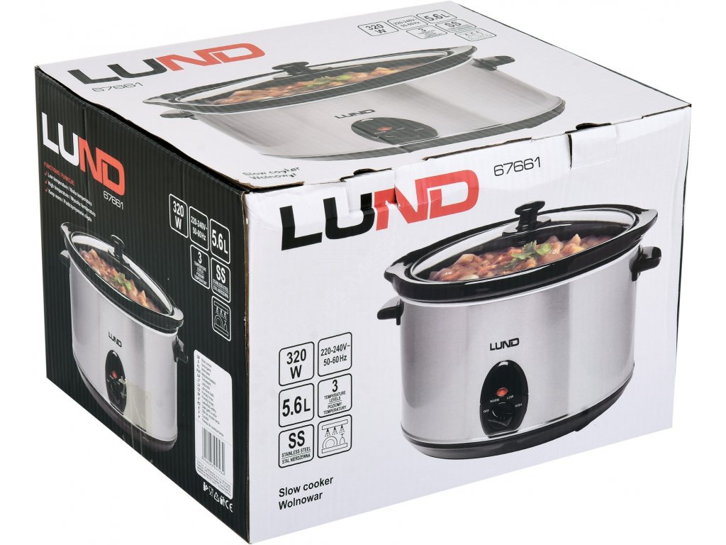 Pomalý hrnec 320W 5,6L LUND TO-67661 + Dárek, servis bez starostí v hodnotě 300Kč