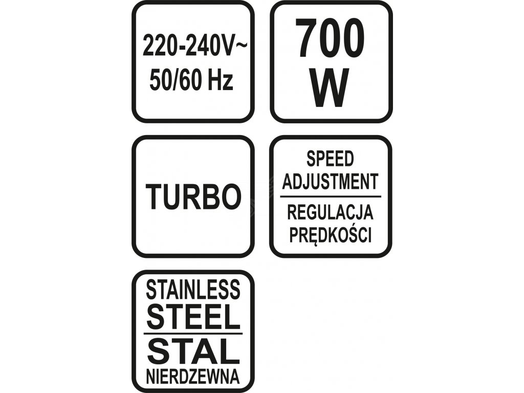 Ruční mixér 700W 4v1 LUND TO-67700 + Dárek, servis bez starostí v hodnotě 300Kč