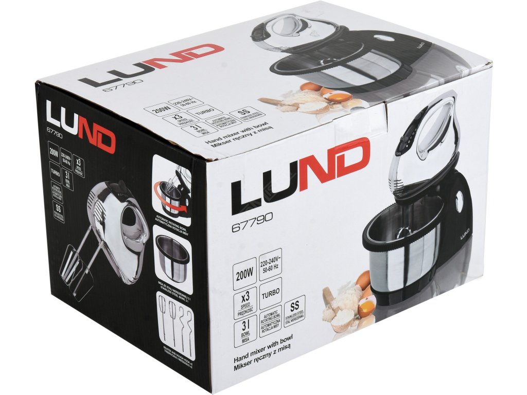 Kombinovaný mixér s nerezovou nádobou 250W LUND TO-67790 + Dárek, servis bez starostí v hodnotě 300Kč